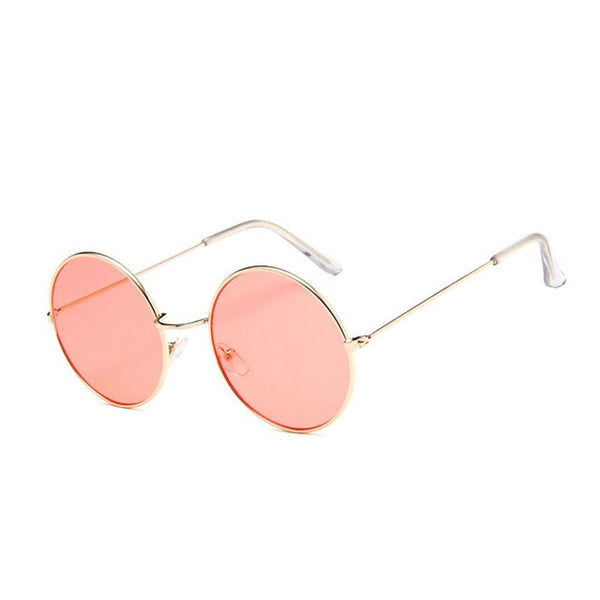 Retro hippie Metal Lennon round sunglasses