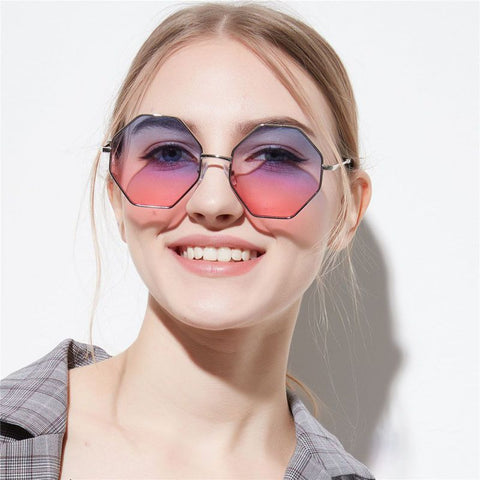 Fashion Lady Polygon Sunglasses