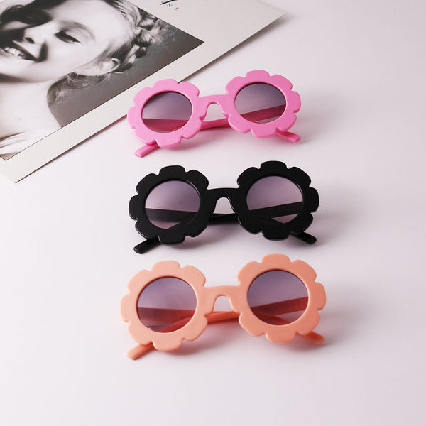 Sun Flower Round Cute kids sunglasses