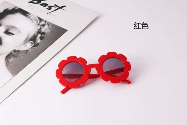 Sun Flower Round Cute kids sunglasses