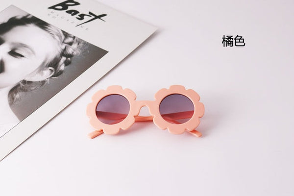 Sun Flower Round Cute kids sunglasses